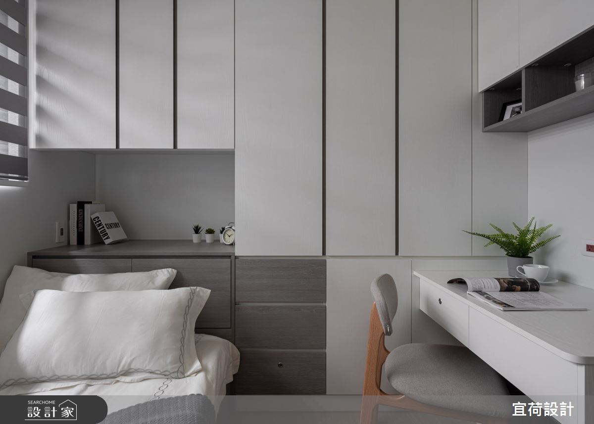 17坪預售屋＿北歐風臥室案例圖片＿宜荷設計＿宜荷_恬靜之17