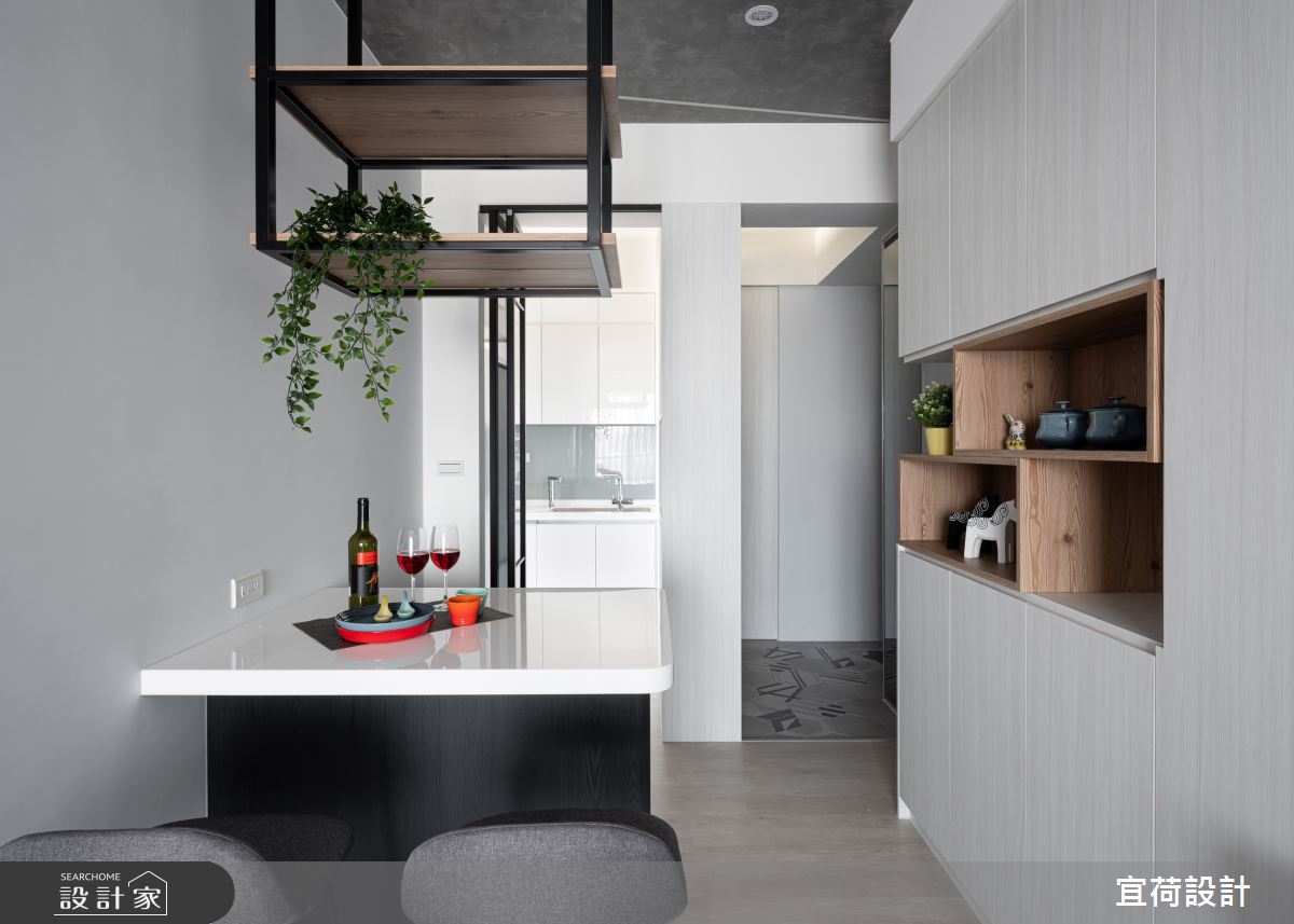 新成屋(5年以下)＿現代風玄關餐廳吧檯案例圖片＿宜荷設計＿宜荷_契合之4