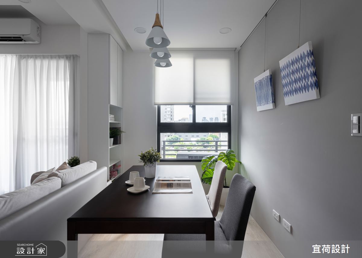 16坪新成屋(5年以下)＿北歐風客廳書房案例圖片＿宜荷設計＿宜荷_日和之7