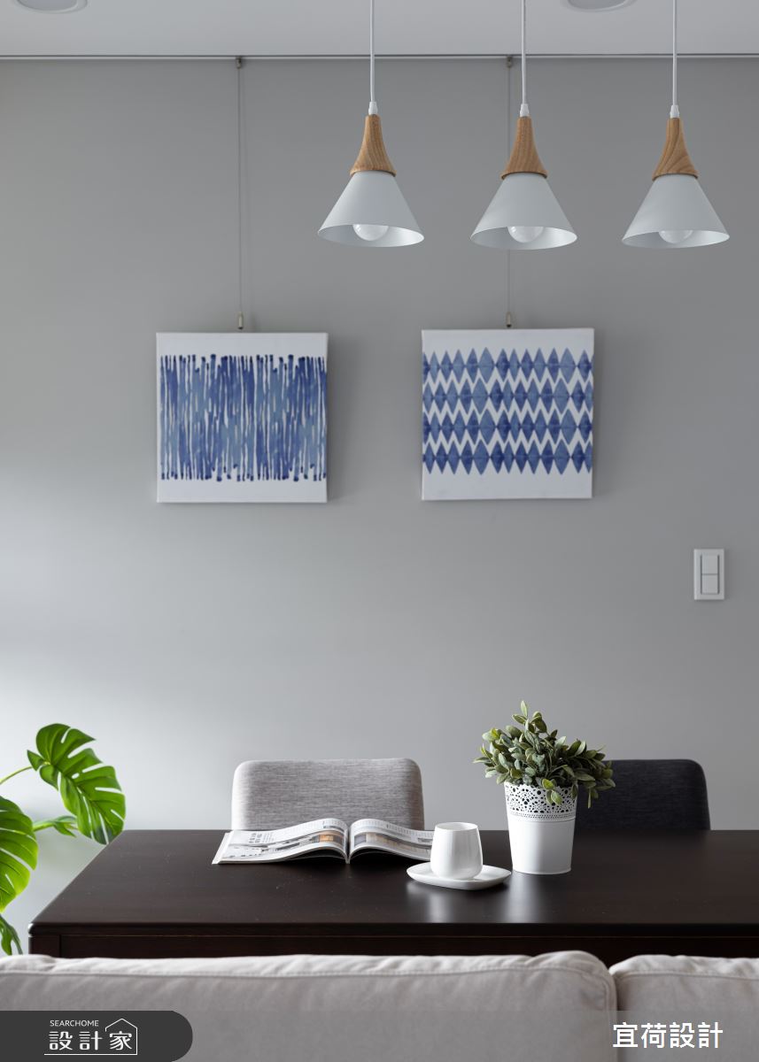 16坪新成屋(5年以下)＿北歐風客廳書房案例圖片＿宜荷設計＿宜荷_日和之8
