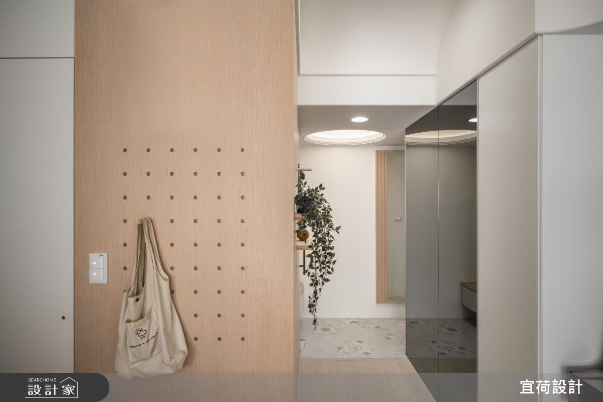36坪新成屋(5年以下)＿人文禪風玄關案例圖片＿宜荷設計＿宜荷_日光沐沐之1