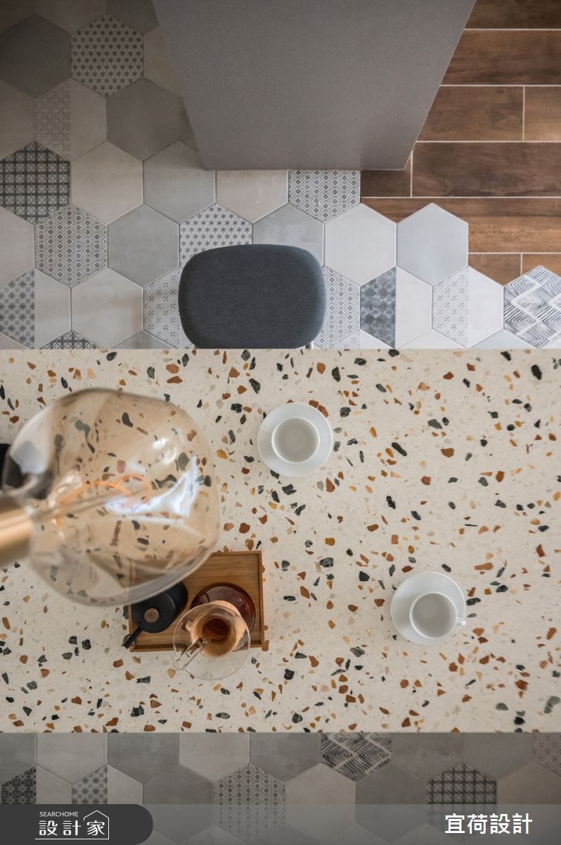 32坪老屋(31~40年)＿侘寂風餐廳中島案例圖片＿宜荷設計＿宜荷_om之18