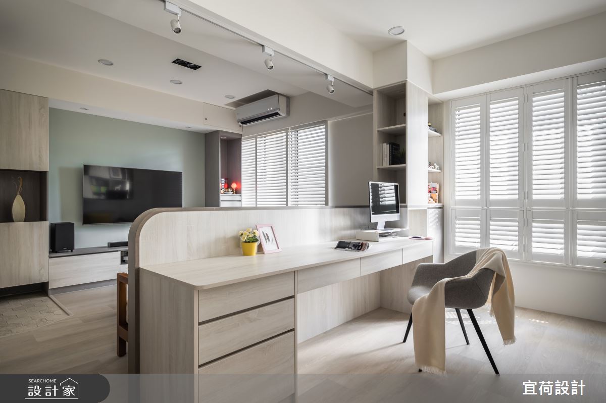 39坪預售屋＿北歐風客廳書房工作區案例圖片＿宜荷設計＿宜荷_生活˙趣之9