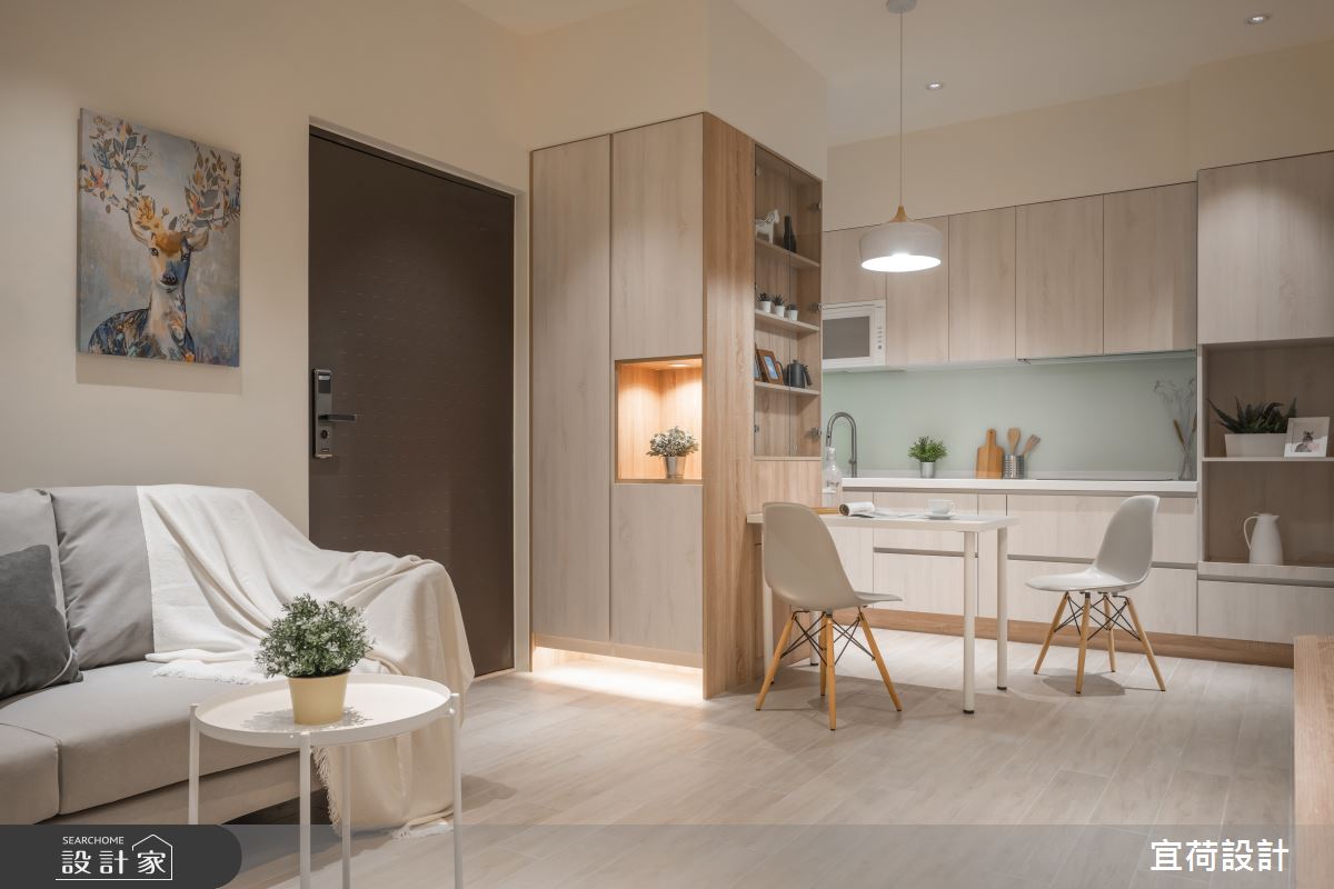預售屋＿北歐風玄關客廳餐廳廚房中島案例圖片＿宜荷設計＿宜荷_Hygge之9