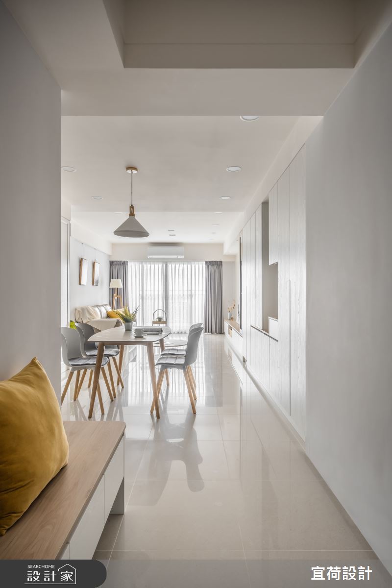 48坪新成屋(5年以下)＿輕美式北歐風玄關餐廳案例圖片＿宜荷設計＿宜荷_和煦之3