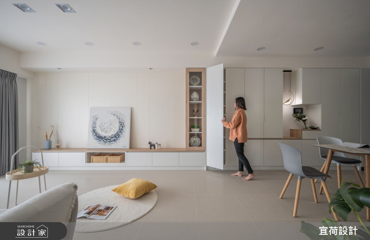 48坪新成屋(5年以下)＿輕美式北歐風客廳餐廳案例圖片＿宜荷設計＿宜荷_和煦之4