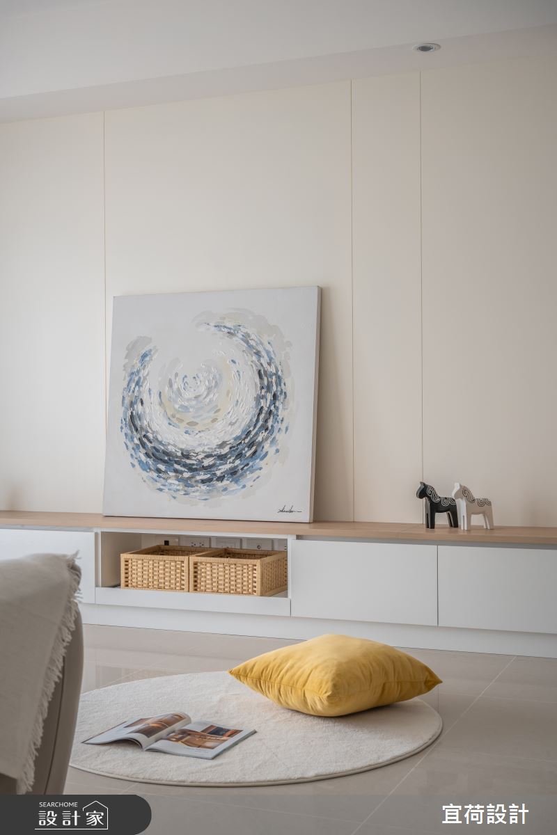 48坪新成屋(5年以下)＿輕美式北歐風客廳案例圖片＿宜荷設計＿宜荷_和煦之8