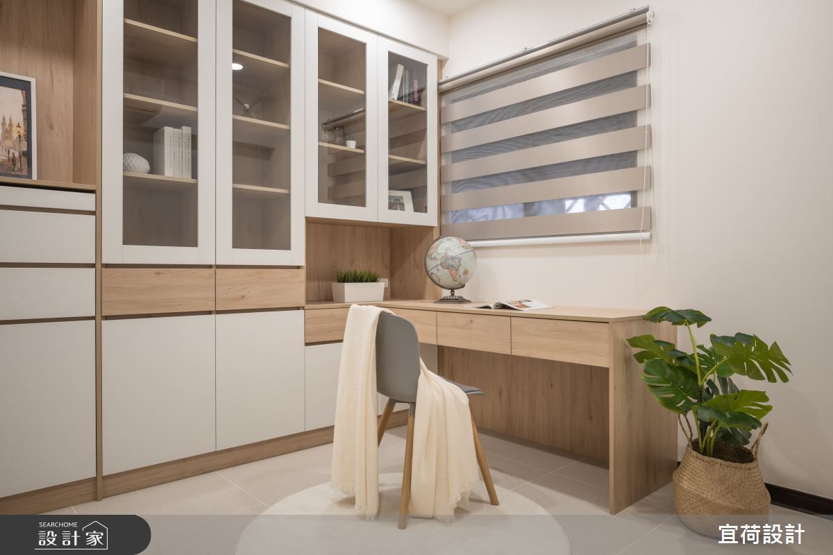 48坪新成屋(5年以下)＿輕美式北歐風書房案例圖片＿宜荷設計＿宜荷_和煦之21