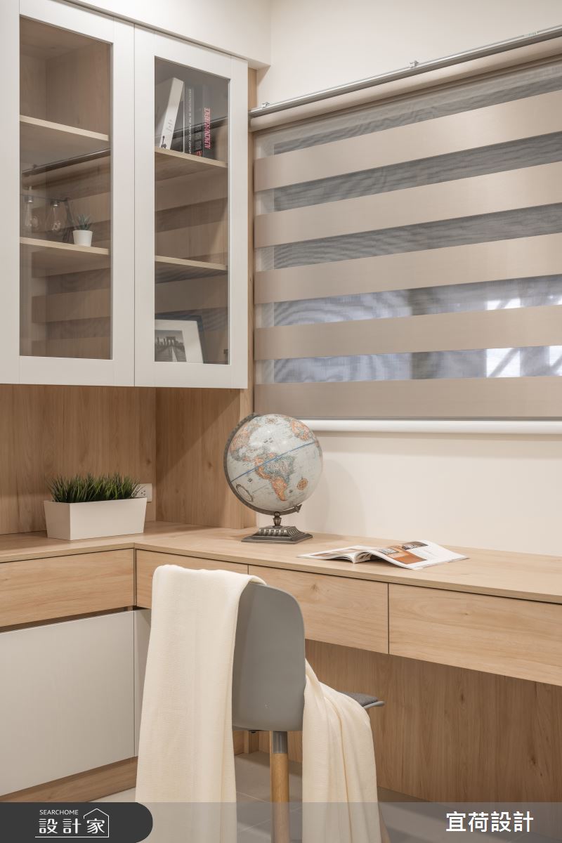 48坪新成屋(5年以下)＿輕美式北歐風書房案例圖片＿宜荷設計＿宜荷_和煦之23