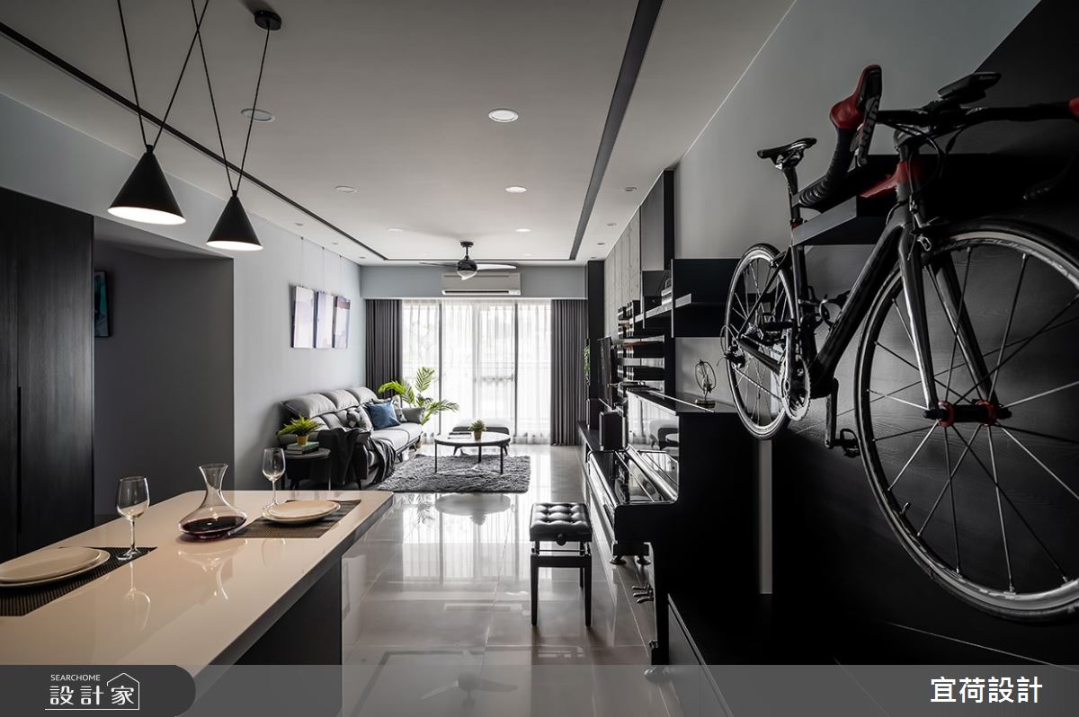 35坪新成屋(5年以下)＿現代風客廳餐廳案例圖片＿宜荷設計＿宜荷_靜謐之9