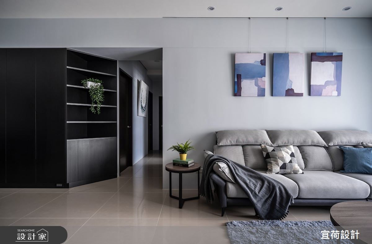 35坪新成屋(5年以下)＿現代風客廳走廊案例圖片＿宜荷設計＿宜荷_靜謐之14