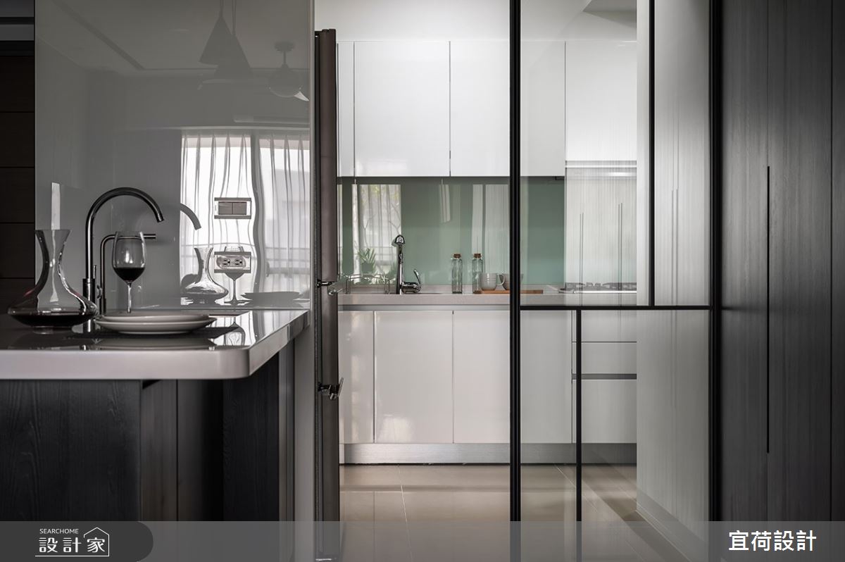 35坪新成屋(5年以下)＿現代風餐廳廚房案例圖片＿宜荷設計＿宜荷_靜謐之20