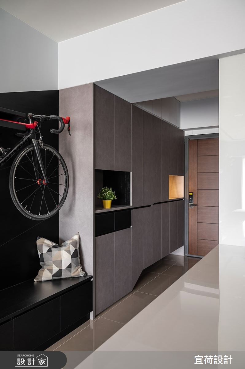 35坪新成屋(5年以下)＿現代風玄關案例圖片＿宜荷設計＿宜荷_靜謐之24