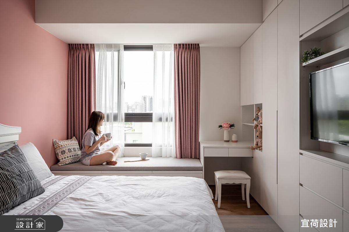 35坪新成屋(5年以下)＿現代風臥室臥榻案例圖片＿宜荷設計＿宜荷_靜謐之27