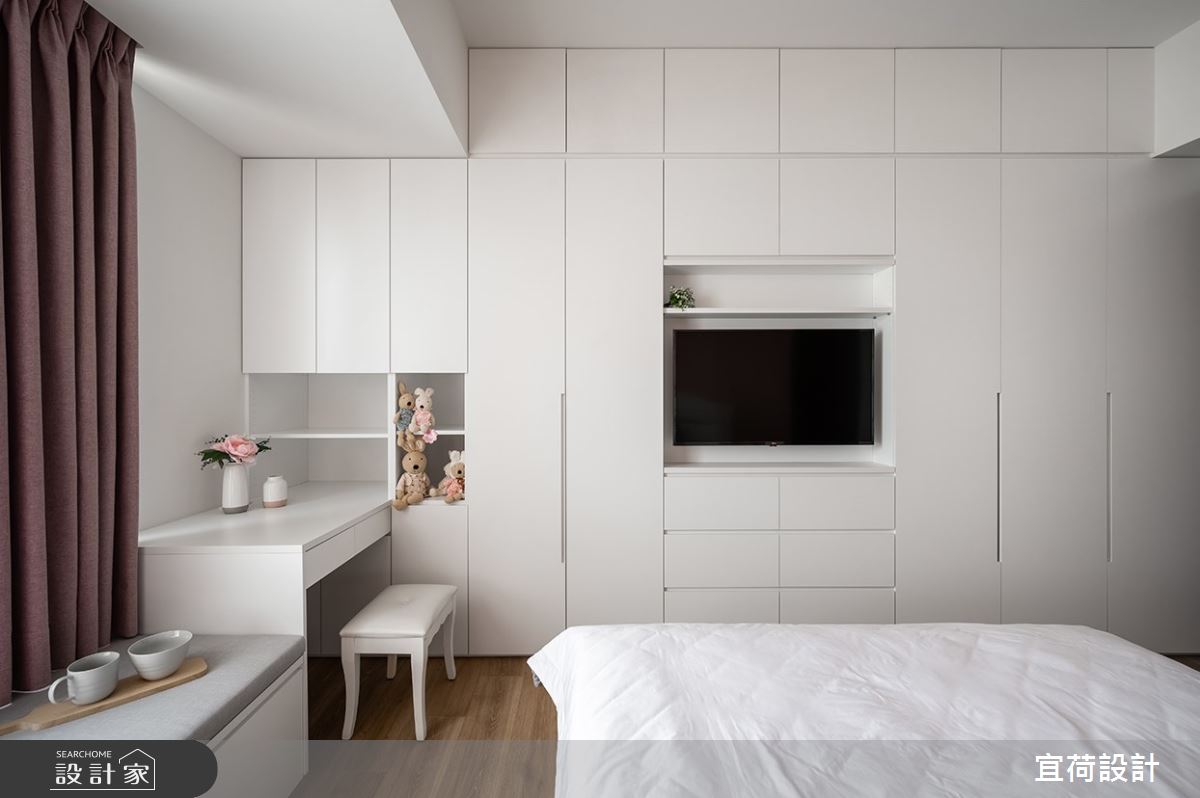35坪新成屋(5年以下)＿現代風臥室臥榻案例圖片＿宜荷設計＿宜荷_靜謐之28