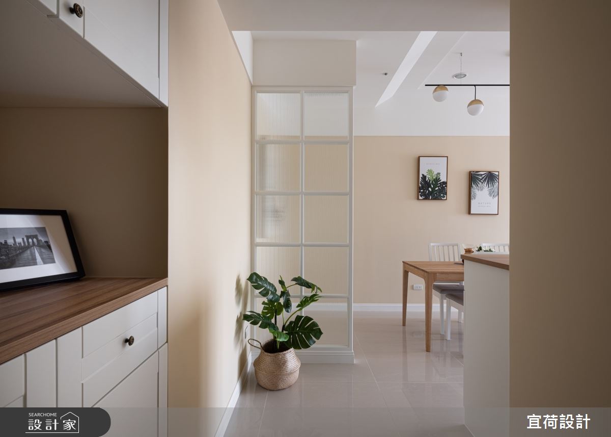 45坪新成屋(5年以下)＿鄉村風玄關餐廳案例圖片＿宜荷設計＿宜荷_春漾之1