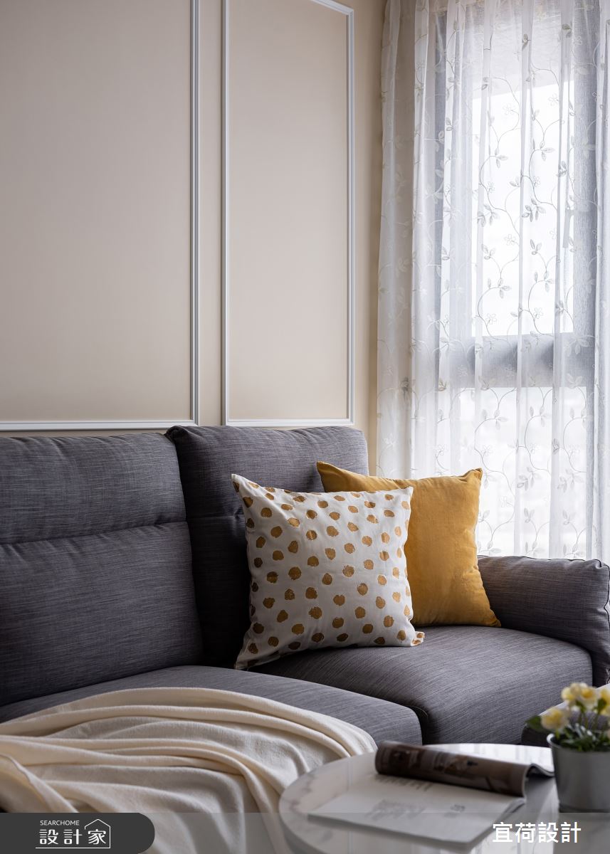 45坪新成屋(5年以下)＿鄉村風客廳案例圖片＿宜荷設計＿宜荷_春漾之12