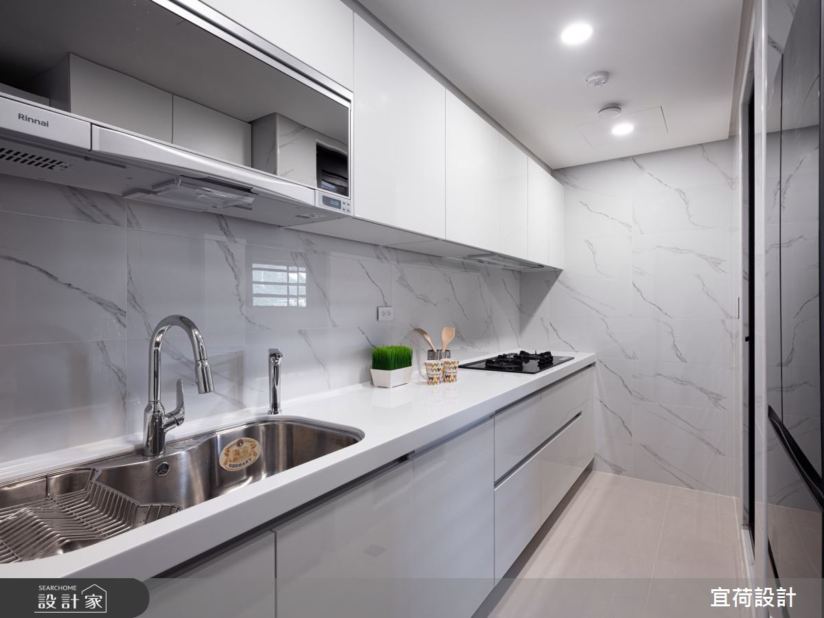 45坪新成屋(5年以下)＿鄉村風廚房案例圖片＿宜荷設計＿宜荷_春漾之20