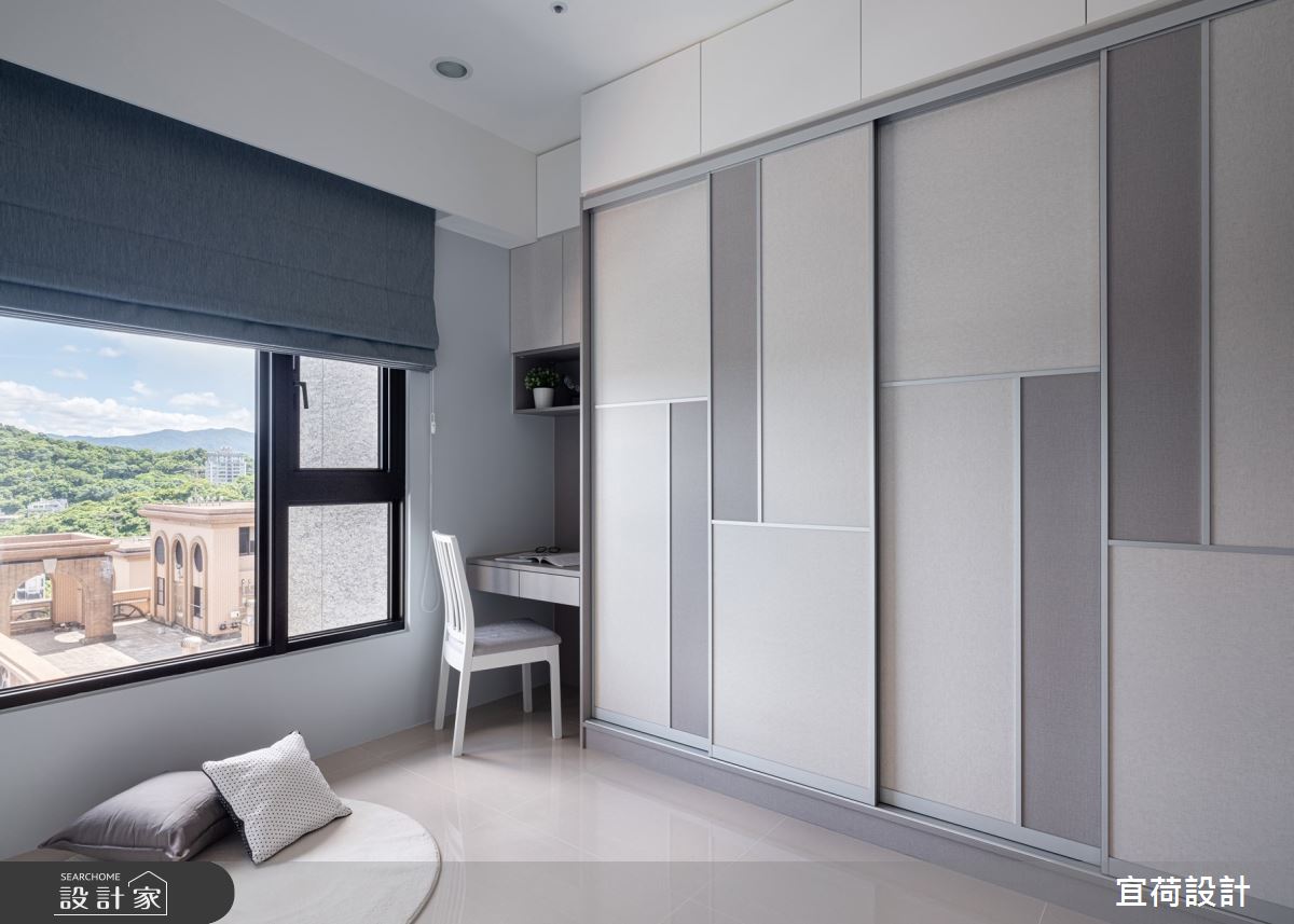 45坪新成屋(5年以下)＿鄉村風臥室案例圖片＿宜荷設計＿宜荷_春漾之21