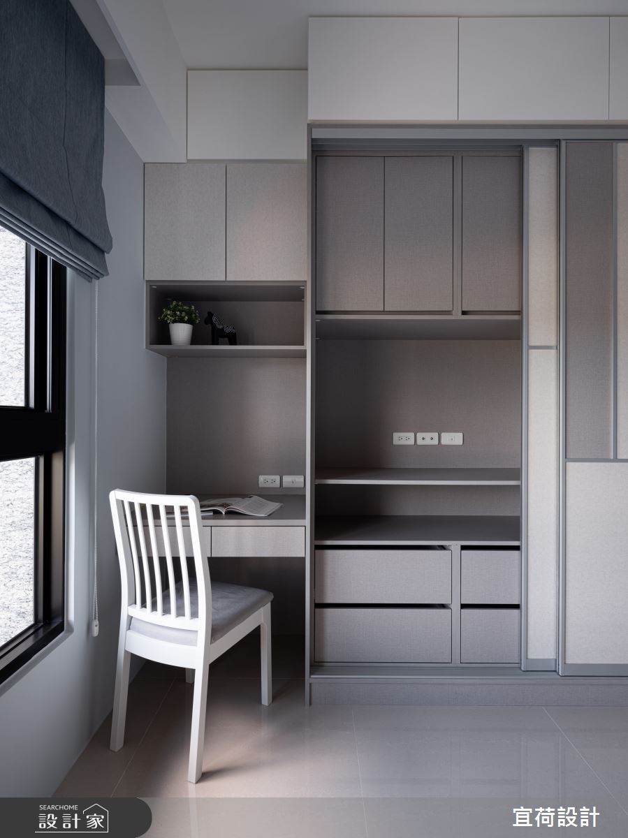 45坪新成屋(5年以下)＿鄉村風臥室案例圖片＿宜荷設計＿宜荷_春漾之22