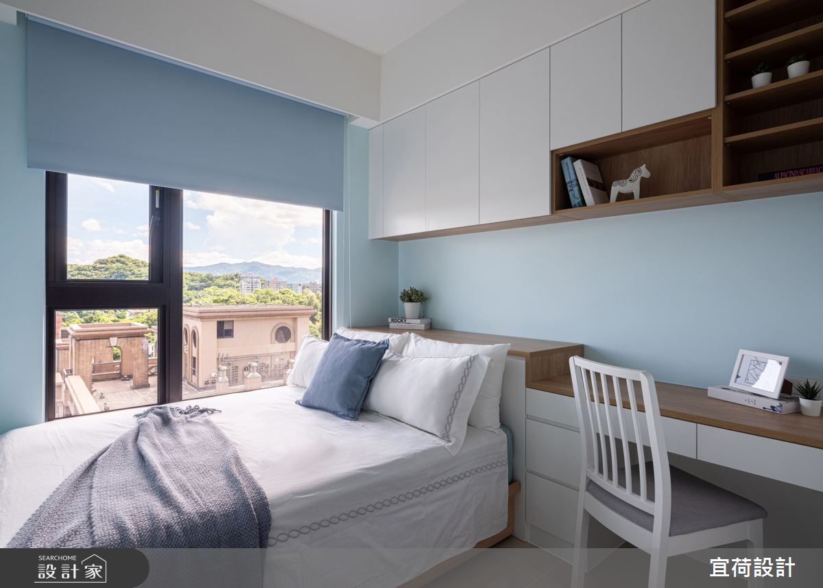 45坪新成屋(5年以下)＿鄉村風臥室案例圖片＿宜荷設計＿宜荷_春漾之23