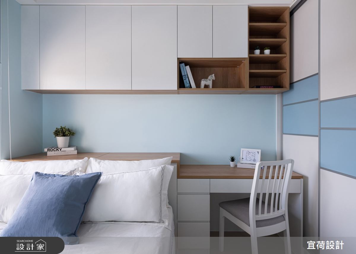 45坪新成屋(5年以下)＿鄉村風臥室案例圖片＿宜荷設計＿宜荷_春漾之24