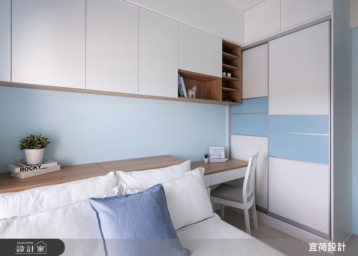 45坪新成屋(5年以下)＿鄉村風臥室案例圖片＿宜荷設計＿宜荷_春漾之25