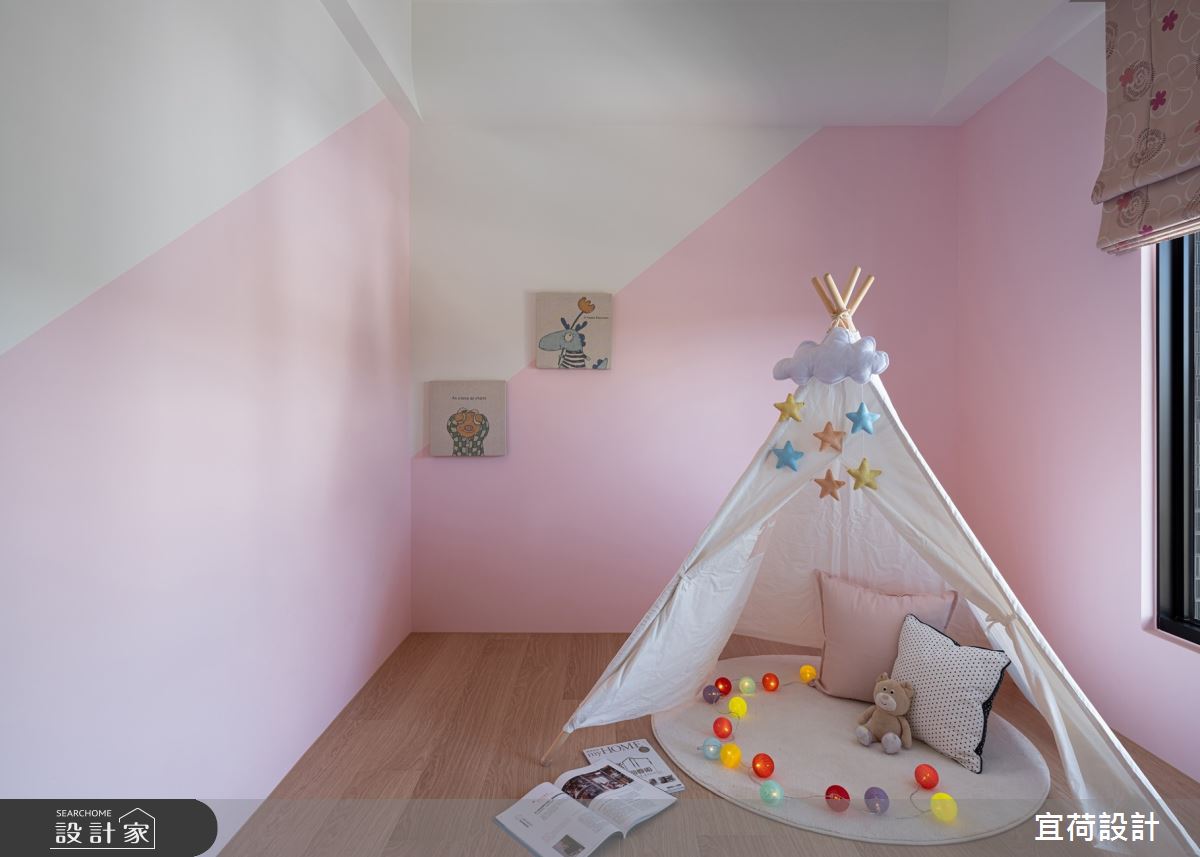 45坪新成屋(5年以下)＿鄉村風臥室兒童房兒童房案例圖片＿宜荷設計＿宜荷_春漾之27