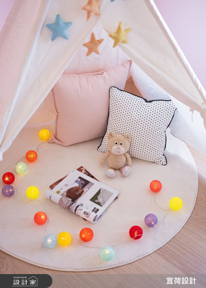 45坪新成屋(5年以下)＿鄉村風臥室兒童房兒童房案例圖片＿宜荷設計＿宜荷_春漾之29