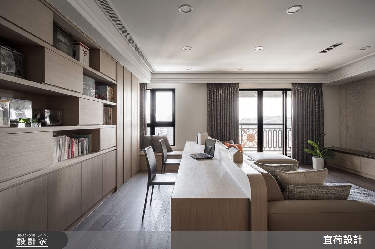 63坪毛胚屋＿人文禪風客廳工作區案例圖片＿宜荷設計＿宜荷_悠然之11