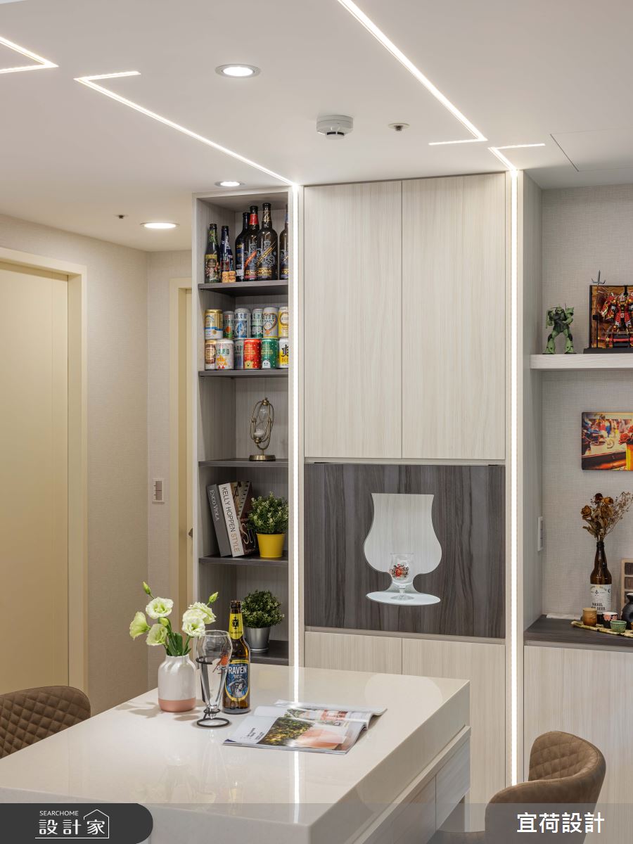 22坪新成屋(5年以下)＿現代風餐廳中島案例圖片＿宜荷設計＿宜荷_軌跡之12