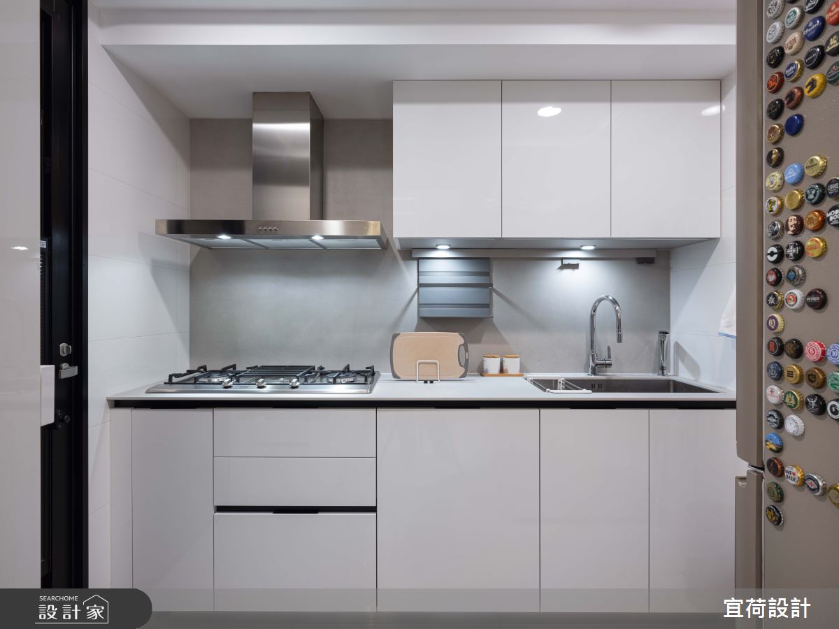 22坪新成屋(5年以下)＿現代風廚房案例圖片＿宜荷設計＿宜荷_軌跡之15