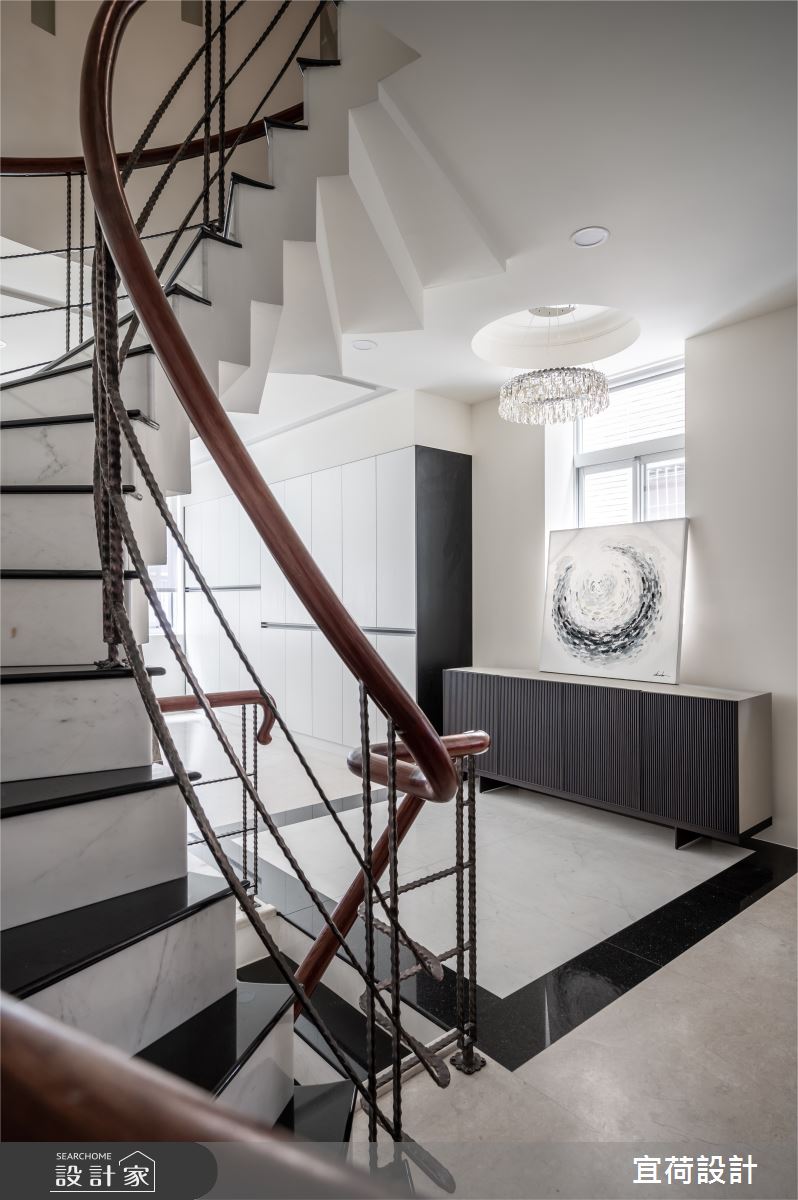 42坪老屋(16~30年)＿現代風玄關樓梯案例圖片＿宜荷設計＿宜荷_歸宿之2