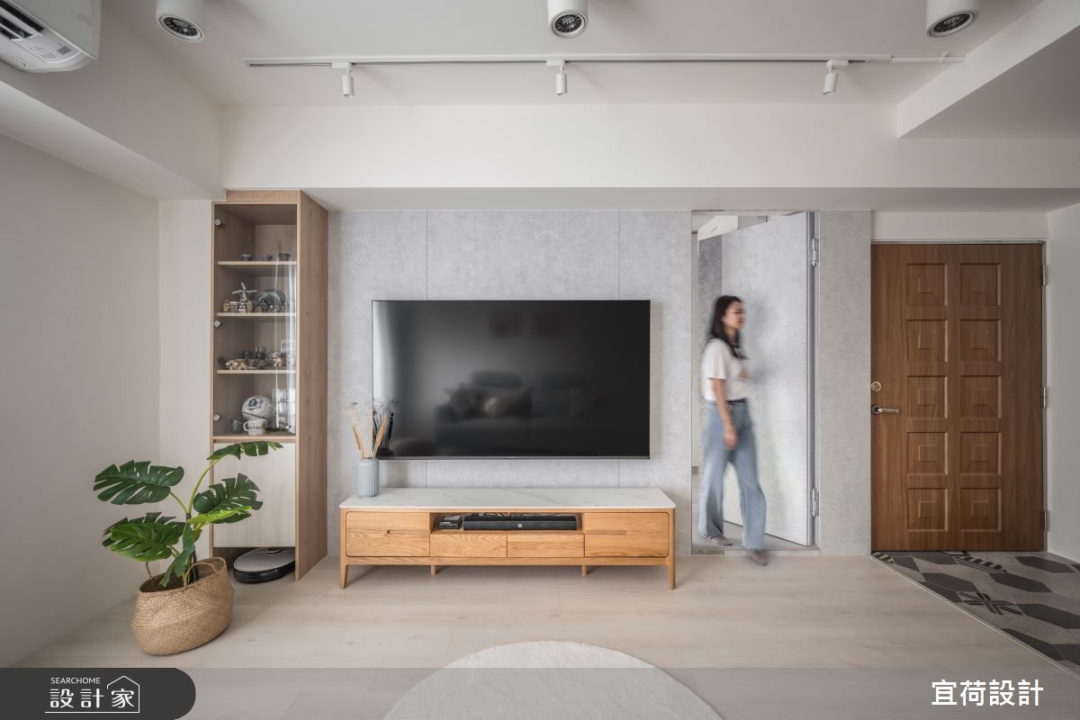 28坪老屋(31~40年)＿日式無印風玄關客廳案例圖片＿宜荷設計＿宜荷_質調之7