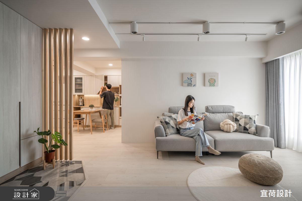 28坪老屋(31~40年)＿日式無印風玄關客廳案例圖片＿宜荷設計＿宜荷_質調之9