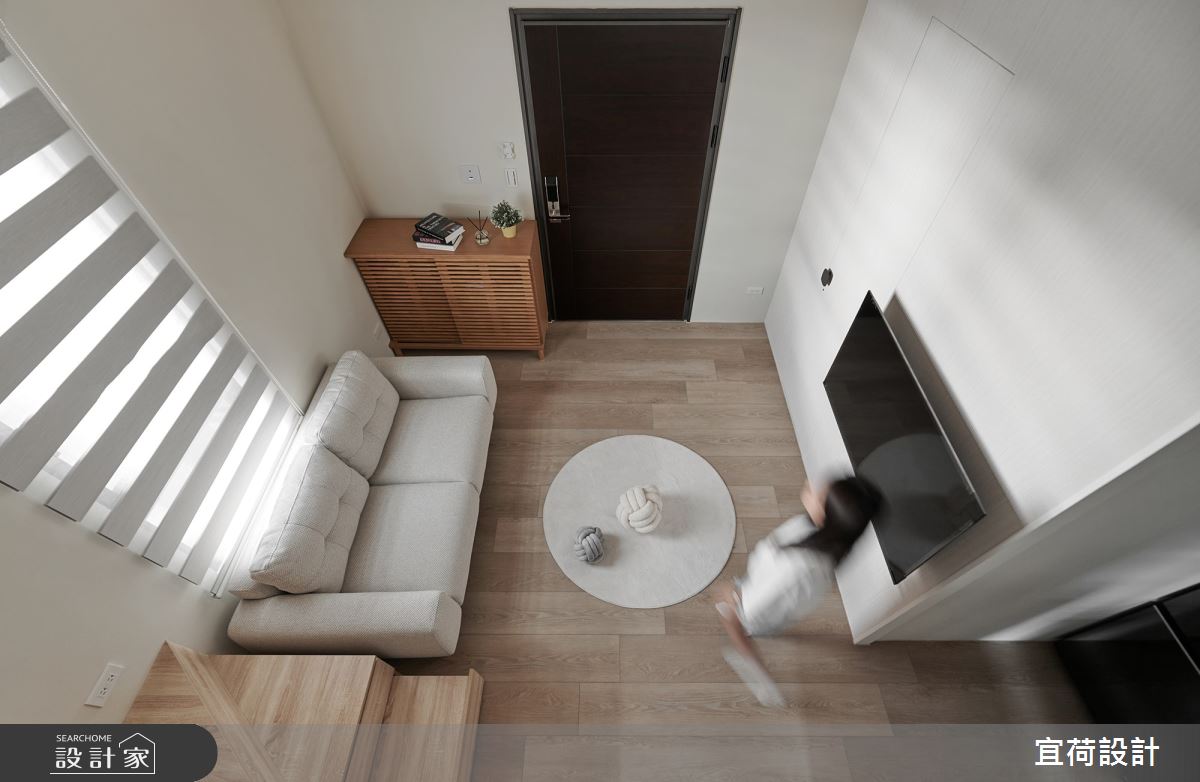 15坪預售屋＿現代風玄關客廳樓梯案例圖片＿宜荷設計＿宜荷_Life之2