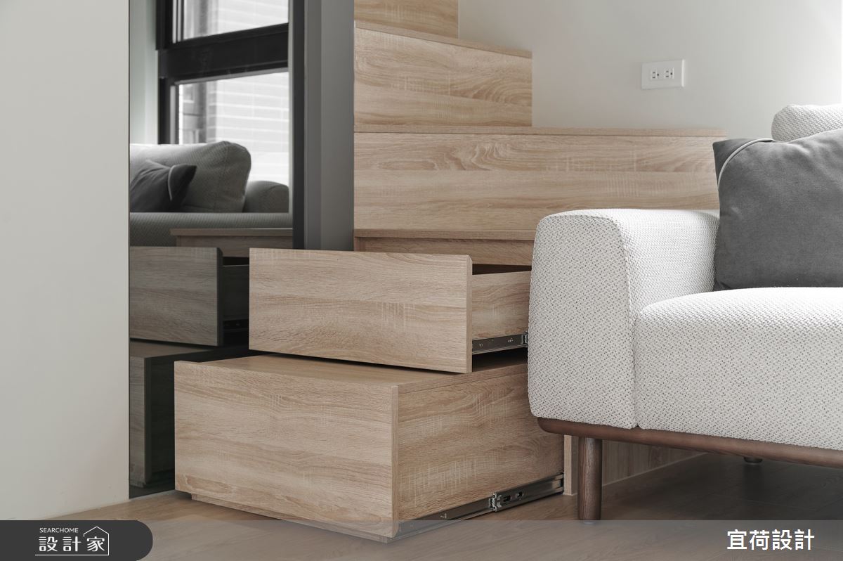 15坪預售屋＿現代風客廳樓梯案例圖片＿宜荷設計＿宜荷_Life之5