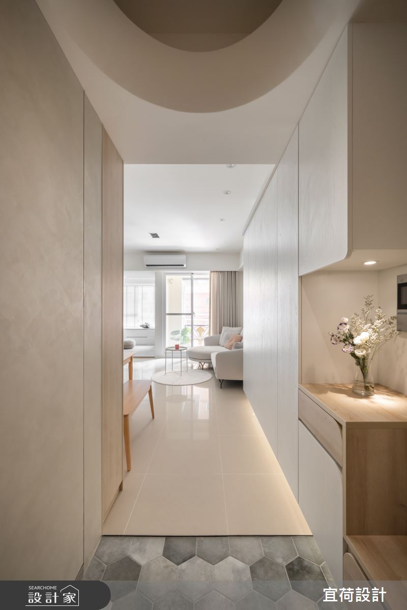 40坪中古屋(5~15年)＿簡約風玄關案例圖片＿宜荷設計＿宜荷_Cookie&妹妹之1