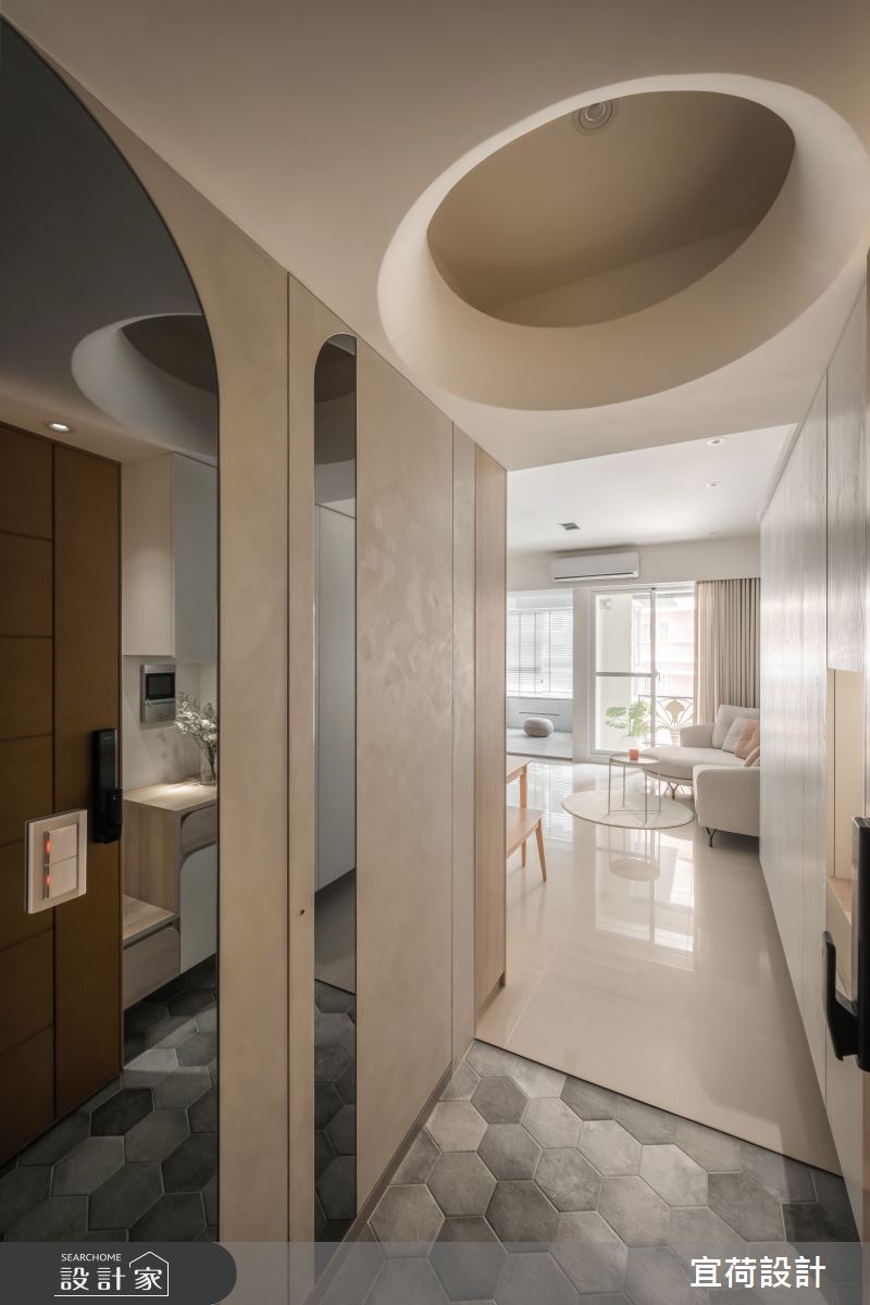 40坪中古屋(5~15年)＿簡約風玄關案例圖片＿宜荷設計＿宜荷_Cookie&妹妹之2