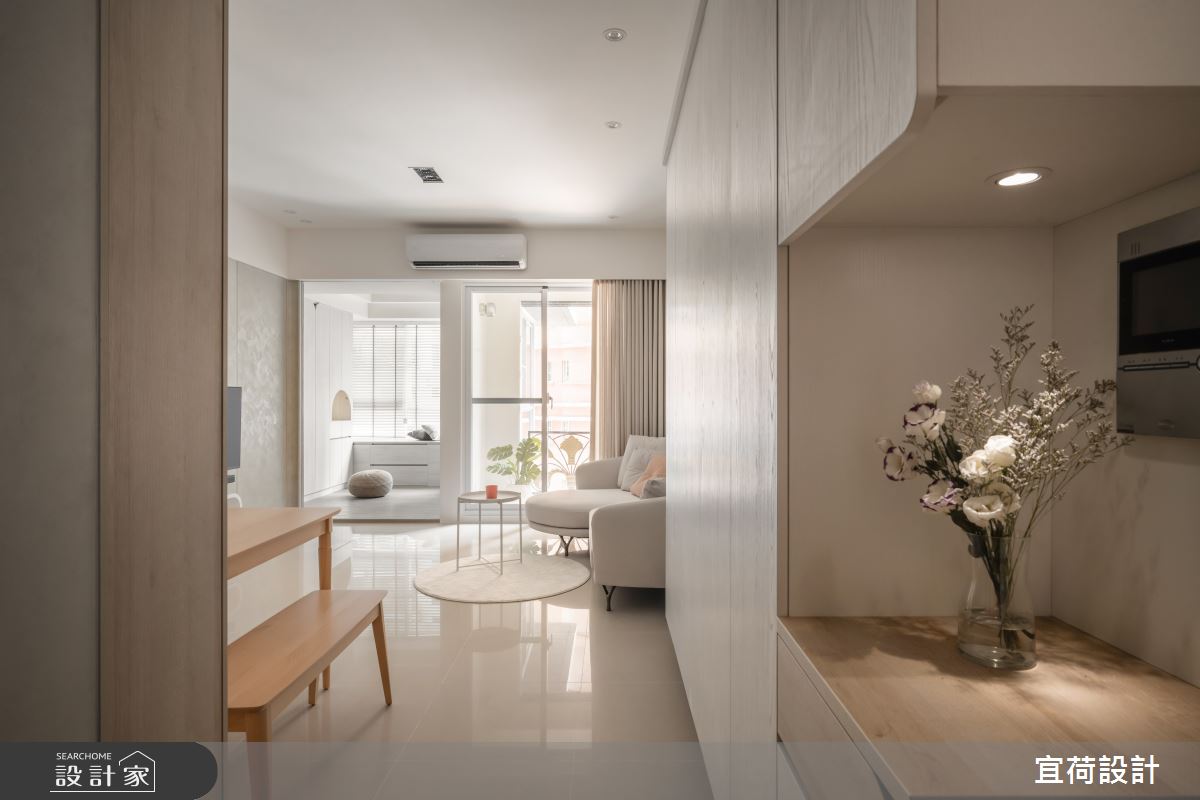 40坪中古屋(5~15年)＿簡約風玄關案例圖片＿宜荷設計＿宜荷_Cookie&妹妹之6