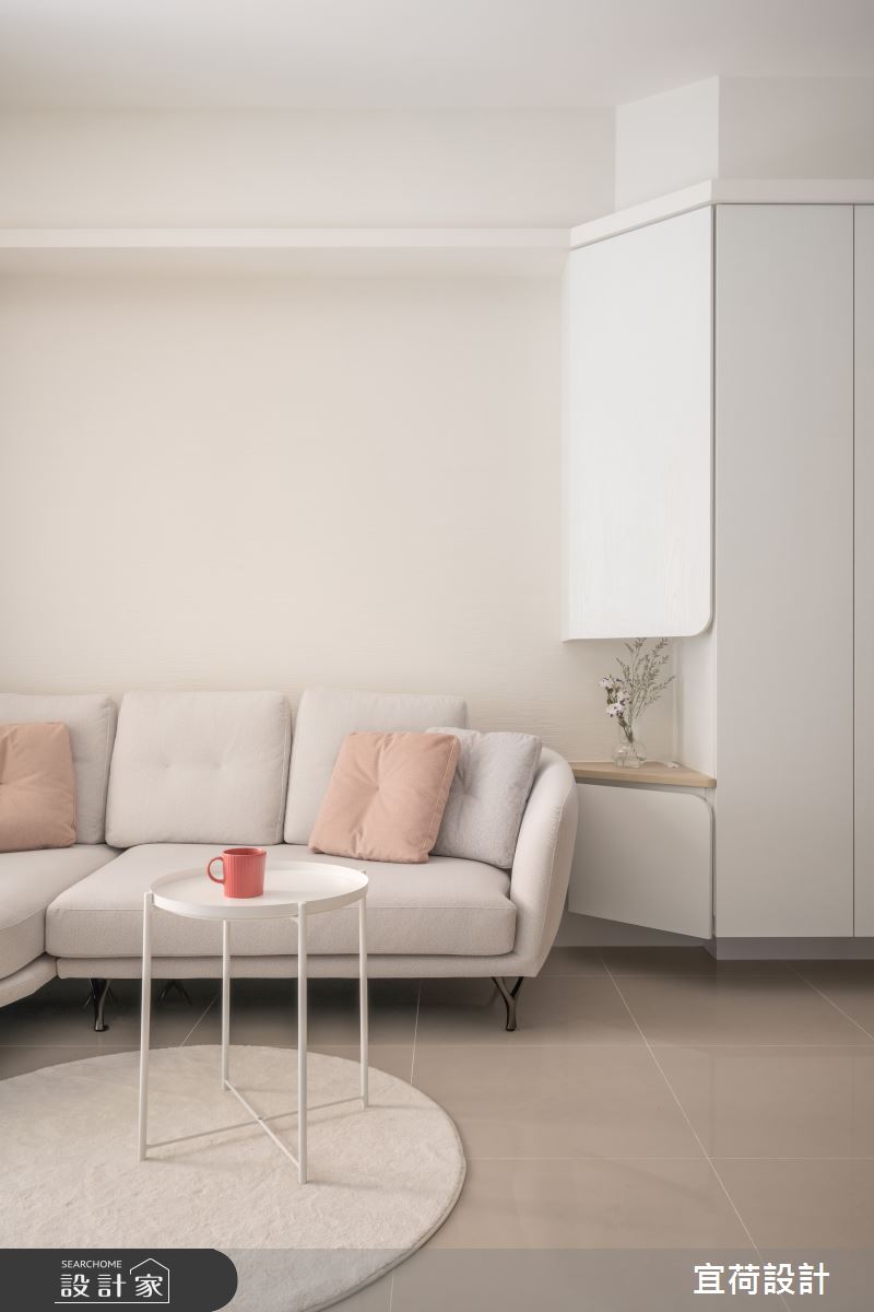 40坪中古屋(5~15年)＿簡約風客廳案例圖片＿宜荷設計＿宜荷_Cookie&妹妹之11