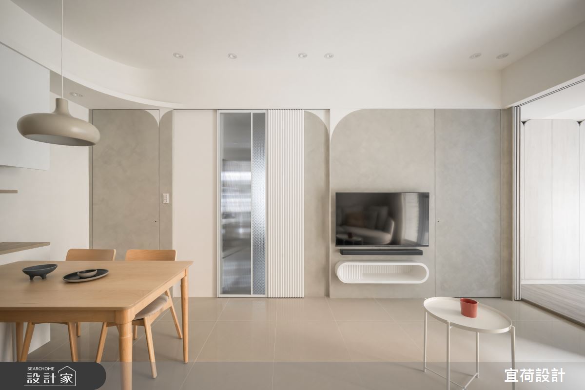 40坪中古屋(5~15年)＿簡約風客廳餐廳案例圖片＿宜荷設計＿宜荷_Cookie&妹妹之16
