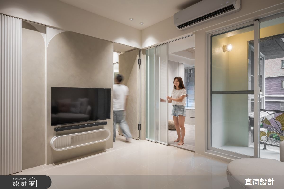 40坪中古屋(5~15年)＿簡約風客廳案例圖片＿宜荷設計＿宜荷_Cookie&妹妹之19