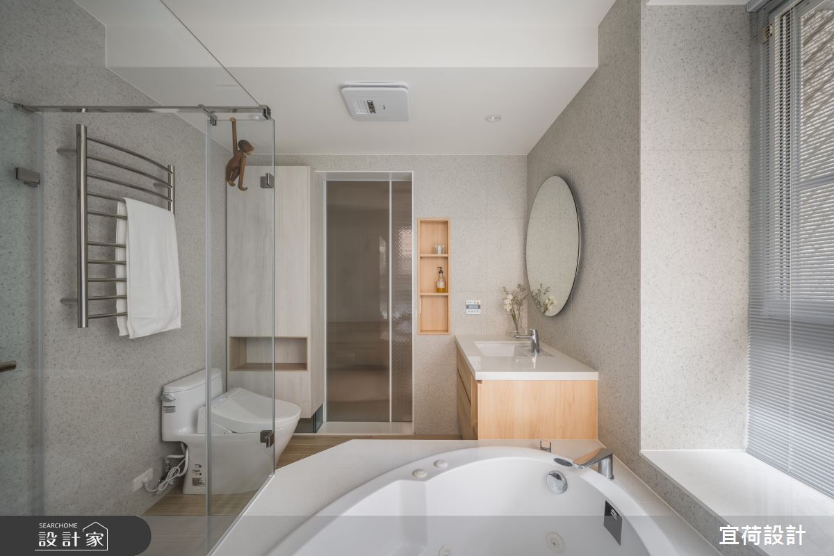 40坪中古屋(5~15年)＿簡約風浴室案例圖片＿宜荷設計＿宜荷_Cookie&妹妹之36