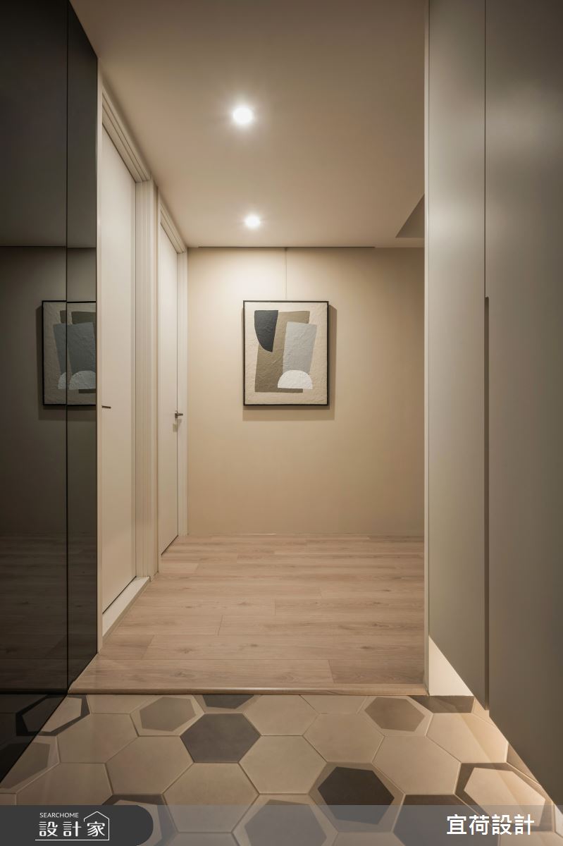 36坪中古屋(5~15年)＿現代風玄關案例圖片＿宜荷設計＿宜荷_靜蘊之2