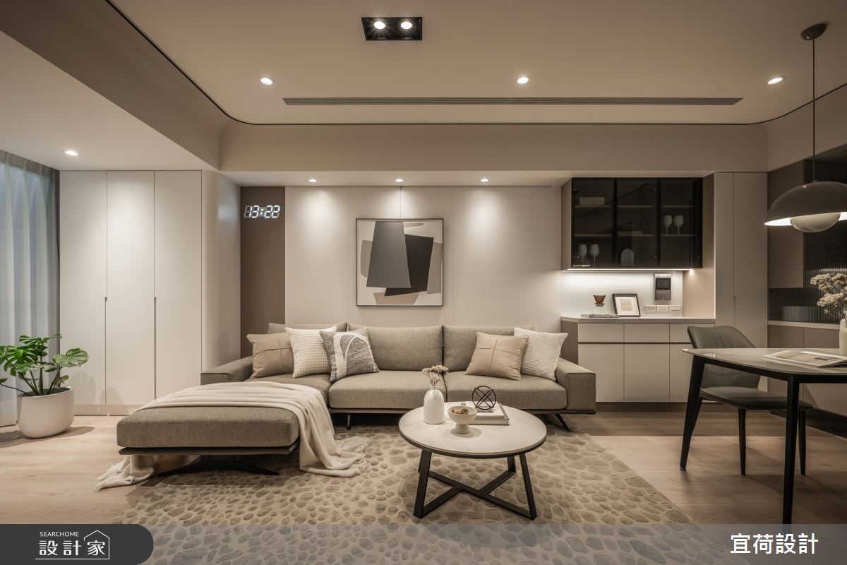 36坪中古屋(5~15年)＿現代風客廳餐廳案例圖片＿宜荷設計＿宜荷_靜蘊之13