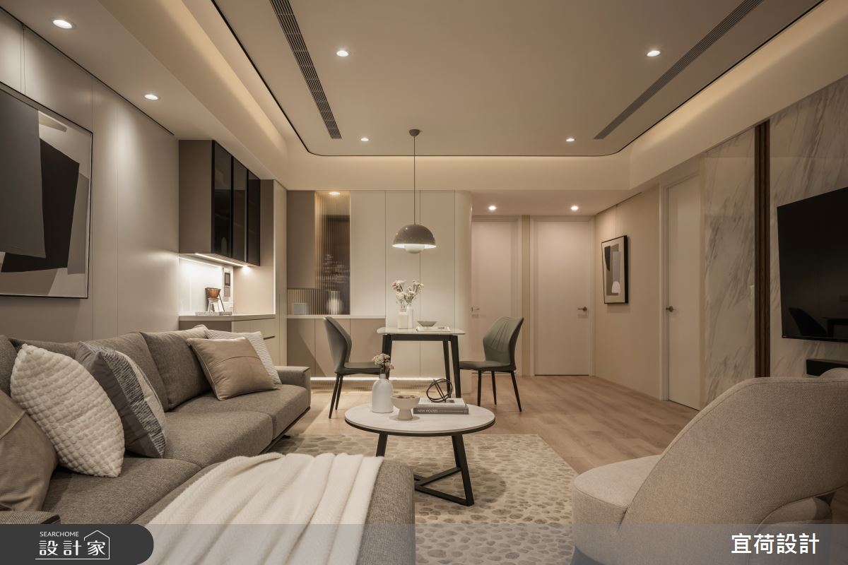 36坪中古屋(5~15年)＿現代風客廳餐廳案例圖片＿宜荷設計＿宜荷_靜蘊之18
