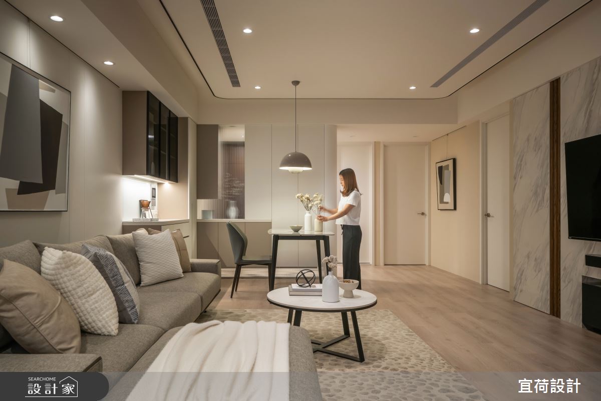 36坪中古屋(5~15年)＿現代風客廳餐廳案例圖片＿宜荷設計＿宜荷_靜蘊之19