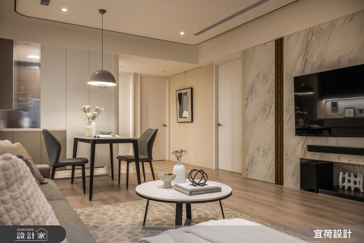 36坪中古屋(5~15年)＿現代風客廳餐廳案例圖片＿宜荷設計＿宜荷_靜蘊之21