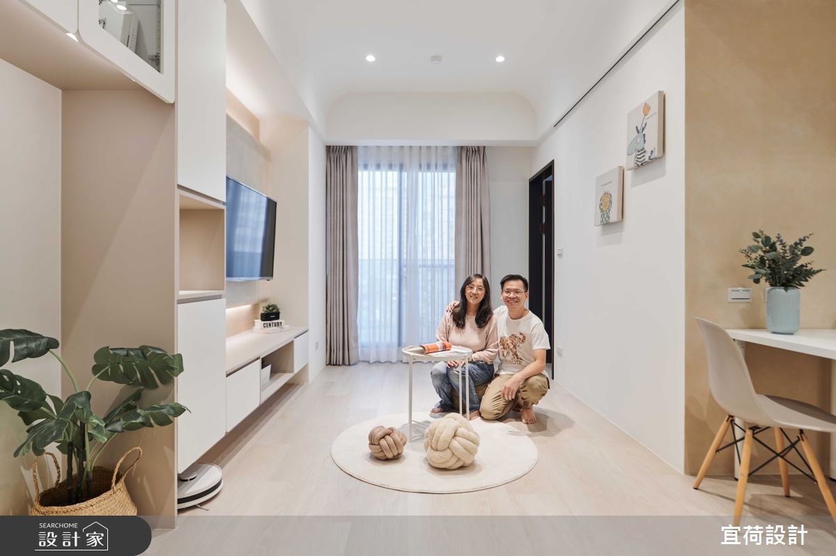 預售屋＿現代風客廳案例圖片＿宜荷設計＿宜荷_暖漾之5